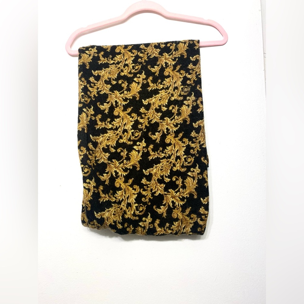 Chaps‎ Paisley Gold and Black Infinity Scarf